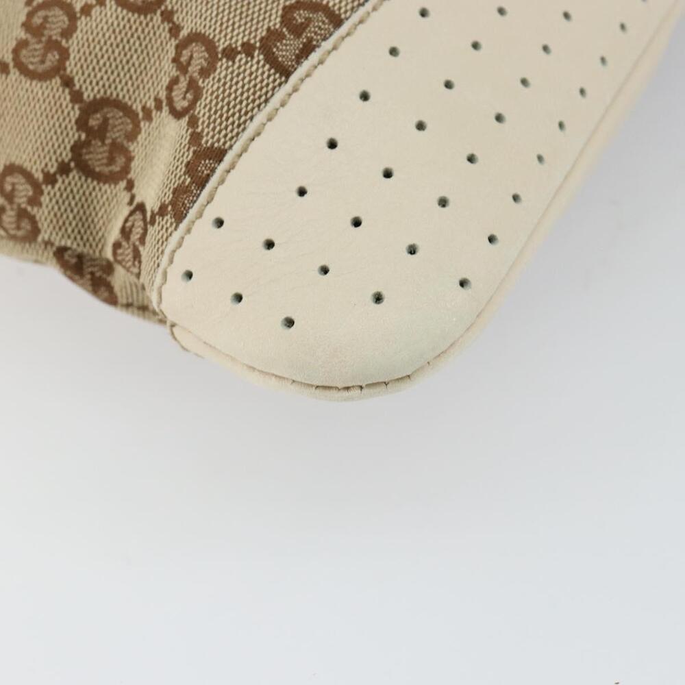 GUCCI GG Canvas Shoulder Bag Beige Silver 145857 Auth 145193 - Picture 15 of 16